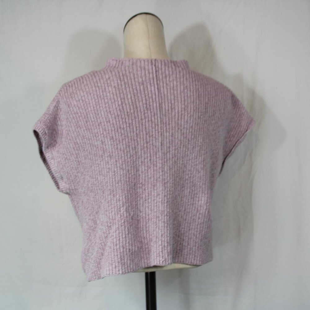 Free People Beach Freya Sweater Womens Medium Rib Knit Sleeveless Falling Petals - Picture 6 of 9